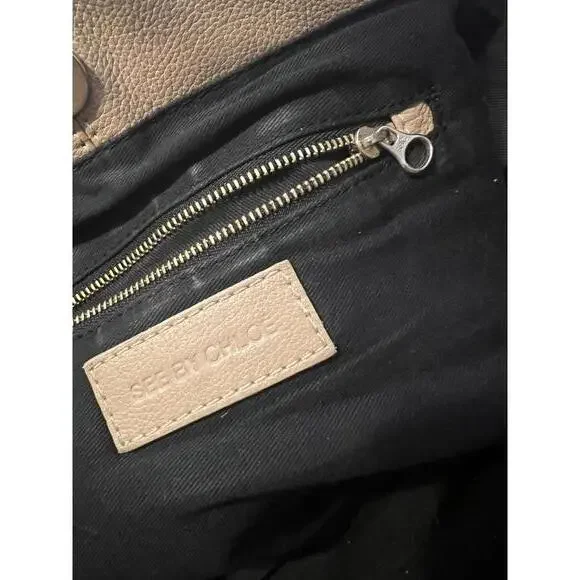See by Chloé Beige Leather Tote Bag - Picture 11 of 11